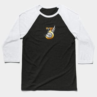 Fox3 Aerotique Logo Baseball T-Shirt